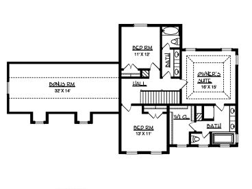 2nd Floor Plan, 022H-0097