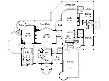 1st Floor Plan, 043H-0238