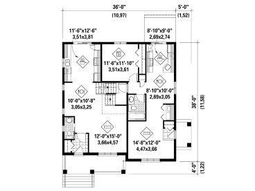 1st Floor Plan, 072H-0174