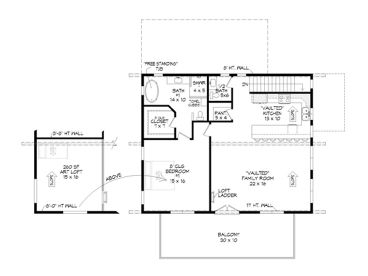 2nd Floor Plan, 062H-0401