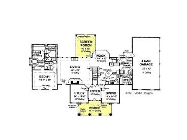 1st Floor Plan, 059H-0091