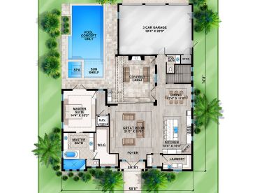 1st Floor Plan, 069H-0046