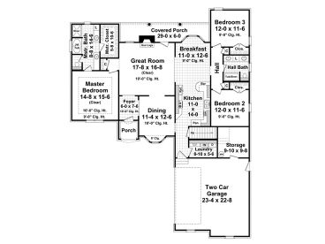 1st Floor Plan, 001H-0144