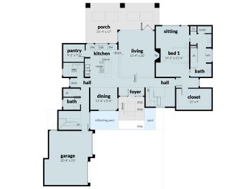 1st Floor Plan, 052H-0167
