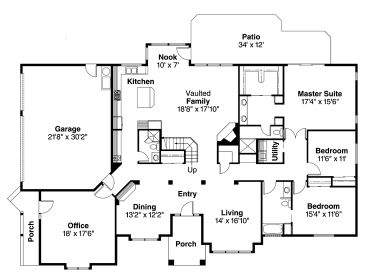 1st Floor Plan, 051H-0001