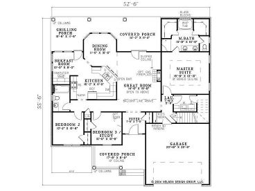 1st Floor Plan, 025H-0137