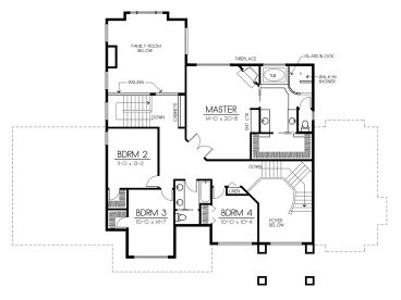 2nd Floor Plan, 026H-0028