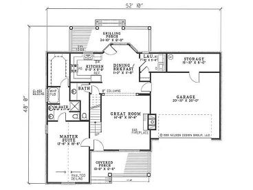 1st Floor Plan, 025H-0081