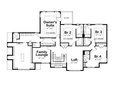 2nd Floor Plan, 031H-0410