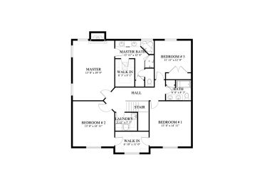 2nd Floor Plan, 065H-0006