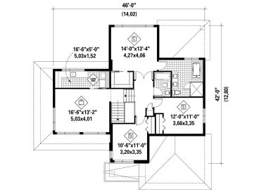 2nd Floor Plan, 072H-0140