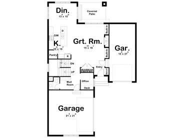 1st Floor Plan, 050H-0310