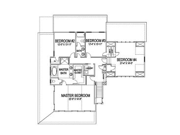 2nd Floor Plan, 058H-0086