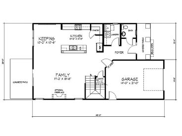 1st Floor Plan, 058H-0006