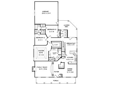 1st Floor Plan, 019H-0092
