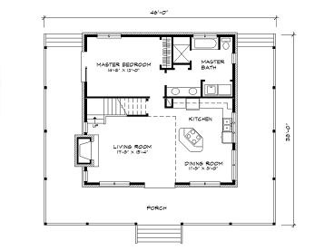 1st Floor Plan, 008H-0013