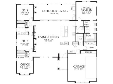 Floor Plan, 034H-0291