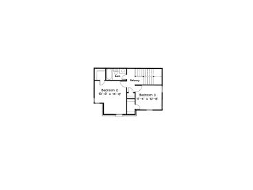 2nd Floor Plan, 054H-0107