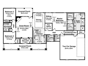 1st Floor Plan, 001H-0086