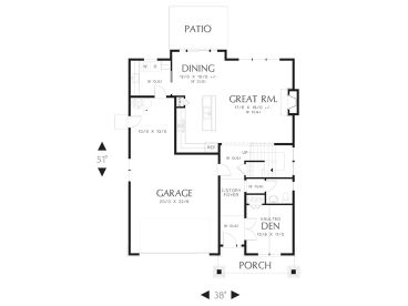 1st Floor Plan, 034H-0244