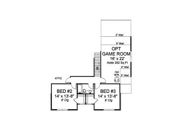 2nd Floor Plan, 059H-0098