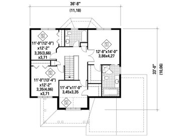 2nd Floor Plan, 072H-0126