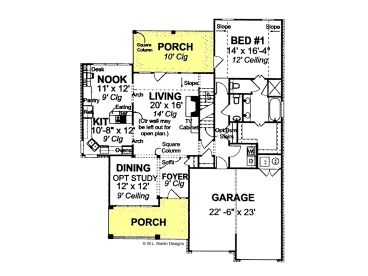 1st Floor Plan, 059H-0083