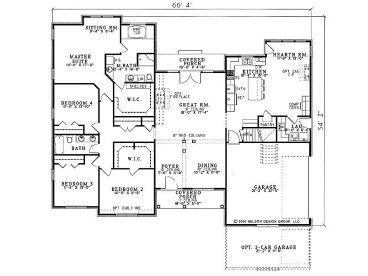 1st Floor Plan, 025H-0105
