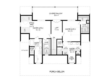 2nd Floor Plan, 062H-0413