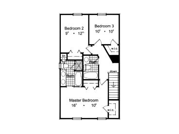 2nd Floor Plan, 043H-0034
