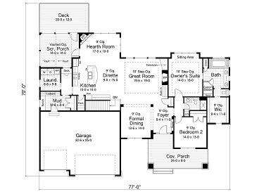 Floor Plan, 023H-0102