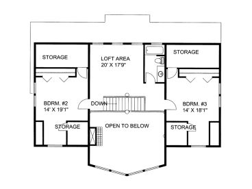 2nd Floor Plan, 012H-0199