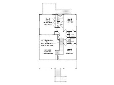 2nd Floor Plan, 062H-0186