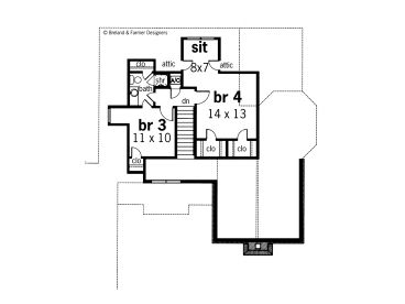 2nd Floor Plan, 021H-0105