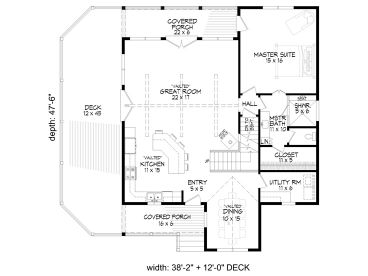 1st Floor Plan, 062H-0265