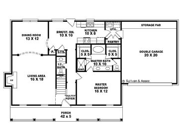 1st Floor Plan, 006H-0027