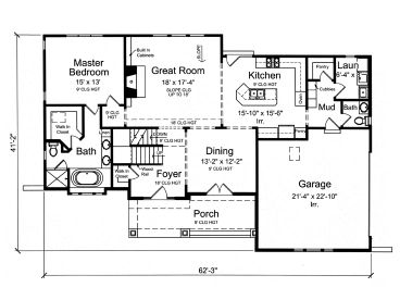 1st Floor Plan, 046H-0101