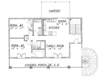 1st Floor Plan, 012H-0108