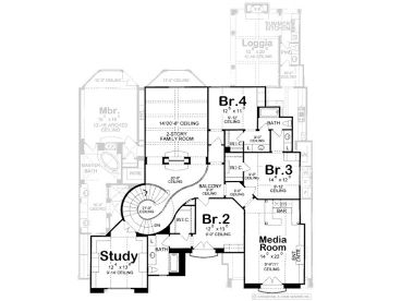 2nd Floor Plan, 031H-0178