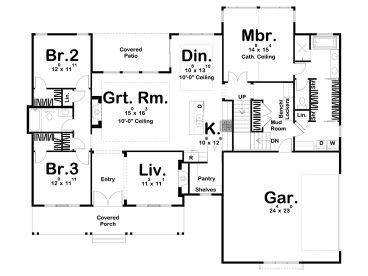1st Floor Plan, 050H-0322