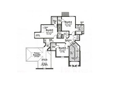 2nd Floor Plan, 002H-0039