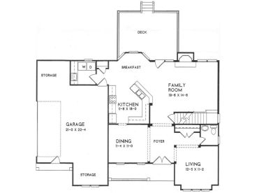 1st Floor Plan, 045H-0060