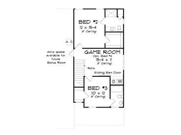 2nd Floor Plan, 059H-0231
