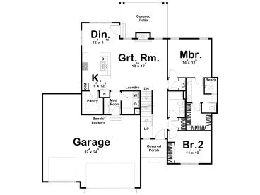 1st Floor Plan, 050H-0271