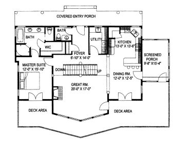 1st Floor Plan, 012H-0123