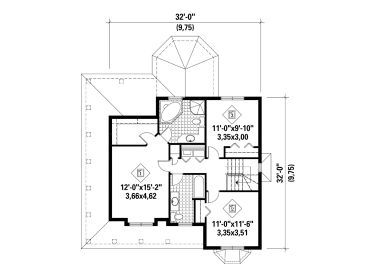 2nd Floor Plan, 072H-0161