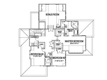 2nd Floor Plan, 058H-0091