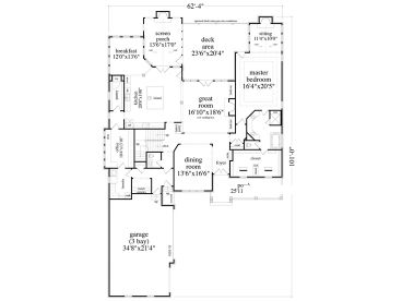 1st Floor Plan, 053H-0103