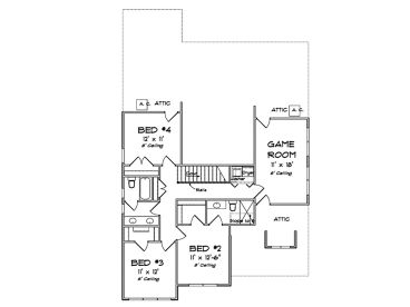 2nd Floor Plan, 059H-0239