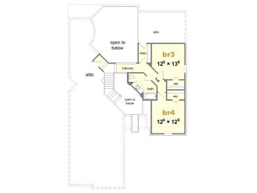 2nd Floor Plan, 061H-0086